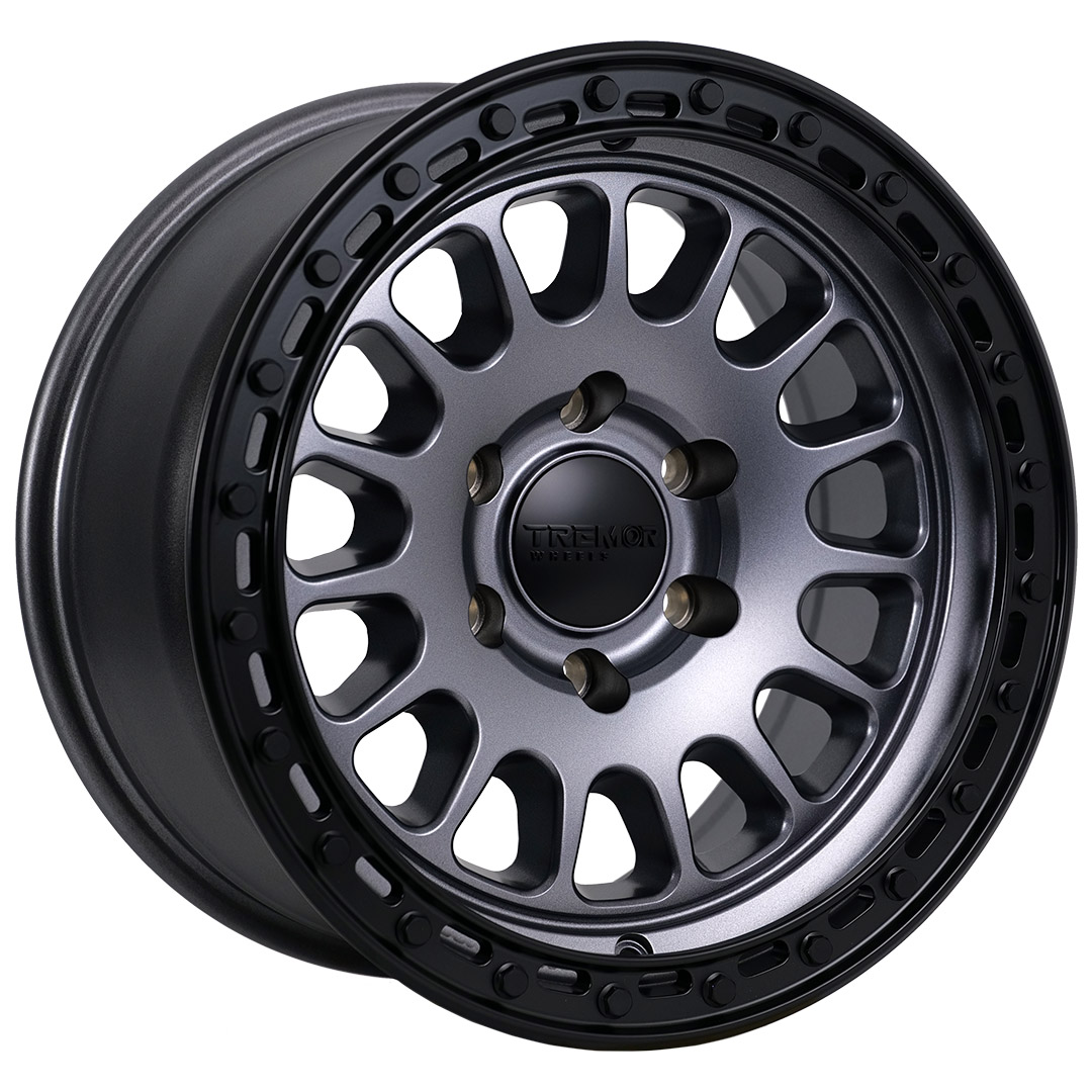 Tremor 104 Aftershock – 17″ X 8.5″ | 6 on 5.5″ | +0mm | 106.2mm Bore |  Graphite Grey | Lobo Off-Road
